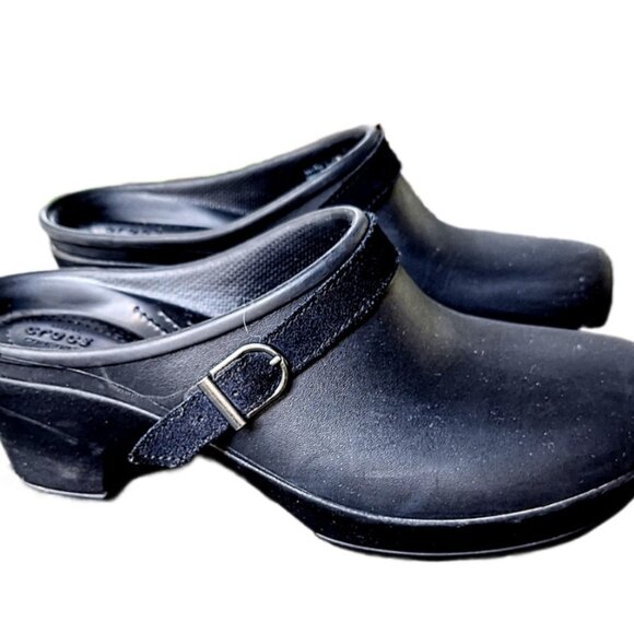 Black Crocs Women's Sarah Clogs Size 10 NICE - Picture 6 of 11